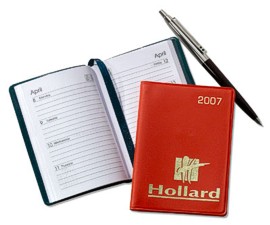PVC Slip-on Cover Pocket Diary - Custom