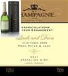 Champagne with Personalised Label - Design 24