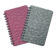 A7 Hearts Pocket Telbook - Avail In: Aluminium, Pink, Red, White