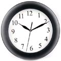Frosted Wall Clock - Black