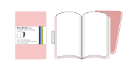 Moleskine Plain Volant Book Pink X Large