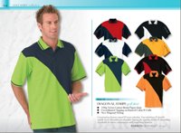 190G Diagonal Stripe Golf Shirt