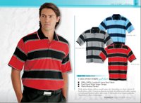 200G Yarn Dyed Stripe Golf Shirt