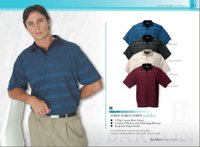 170G Structured Stripe Golf Shirt