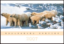 Endangered Species corporate  photographic calendar.