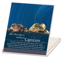Desktop Calender - Desk Stand - CD Stand - Journey to Capricorn