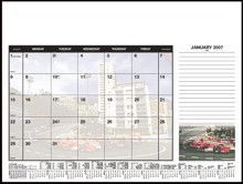 Soft Touch Desk Planner - Cars