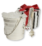 Silver Ice Bucket and Tongs (Standard) Hamper