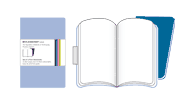 Moleskine Plain Volant Book Blue Pocket