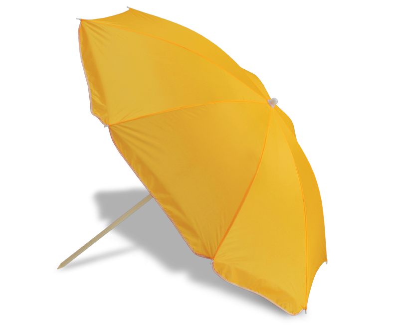 Tilt Head Beach Umbrella - Yellow
