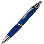 Translucent ball pen with grip zone, extra strong metal clip and