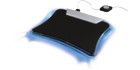 light mouse mat with 4 port USB hub