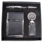 Luxury Gift Set with card holder, keyring and ball pen