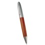 Wooden ball pen with metal upper barrel