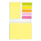 Sticky note wallet (pad 100 sheets / 4x25 Tab sheets) in a hardc