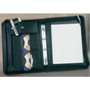 Ring-binder with writing-pad, pen and calculator