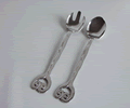 Carrol Boyes Salad Servers - Hanging Wave-B Carrol Boyes Salad Servers - Hanging Wave-B