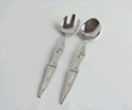 Carrol Boyes Salad Servers - Swimmer-Boxed Carrol Boyes Salad Servers - Swimmer-Boxed