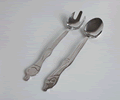 Carrol Boyes Salad Servers-Woman/Man-Boxed Carrol Boyes Salad Servers-Woman/Man-Boxed