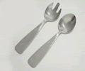 Carrol Boyes Salad Servers Small- Soho Carrol Boyes Salad Servers Small- Soho