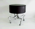 Carrol Boyes Stool Round -2D Wave -2D Black Carrol Boyes Stool Round -2D Wave -2D Black