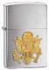 Zippo Lighter - Army Emblem, Brushed Chrome, each Zippo Lighter - Army Emblem, Brushed Chrome, each