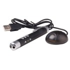 Laser pointer with LED and remote for business presentations. Laser pointer with LED and remote for business presentations.