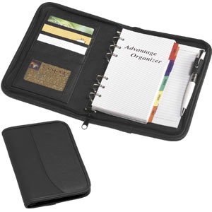 Zip Around Organiser - Black Koskin