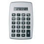 Calculator with rubber keypad