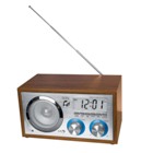 Designed with a nostalgic look this radio features are clock,dat