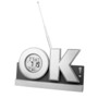 OK radio with clock, day, date and temperature OK radio with clock, day, date and temperature