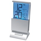 Desk clock with colour changing display