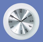 Star Clear Embossed Wall Clock