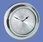 Large Chrome Wall Clock