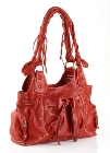 Jekyll & Hide Organic Sheep Leather Handbag 6011 - Red, Tan, Dar