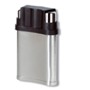 The 3 Shot - Hip flask, stainless steel 207 ml with 3 caps