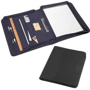 The Substitute Zip Around Folder - Black or Navy