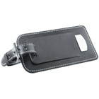 Leather luggage tag