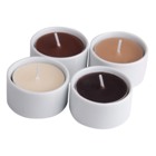 Set of 4 scented candles - Vanilla, cinnamon, coffee and coco