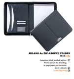 Milano A4 Zip-Around Folder