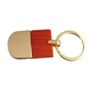 Keyring in wood and metal combination