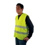 Yellow safety jacket, lightning stripes class 2, EN 471 certifie