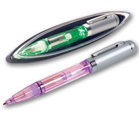 MATT SLV  RAINBOW  Ballpoints W/7 LIGHTS