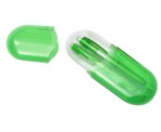 JELLY BALL POINT PEN & PENCIL SET GREEN