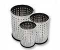 CHROME WASTEBINS "HIGH TECH" (SET OF 3)