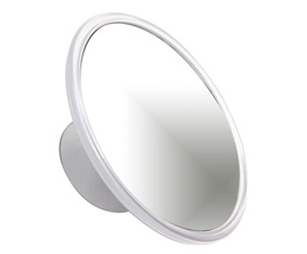 14cm ACRYLLIC SUCTION MIRROR W/SWIVEL