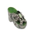 Jade  Sandal gem box (7*3*4cm)