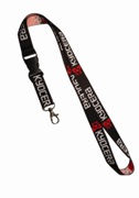 Jacquard woven + ground +swivel Lanyard - Min Order 100 units