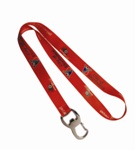 Bottle Opener and holder woven Lanyard - Min Order 100 units