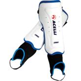 Acelli League Shin Guards - Avail in: White/Royal